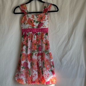 Girls Floral Easter Dress